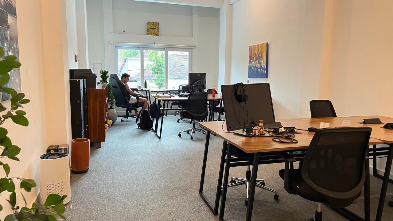 Second floor workspace